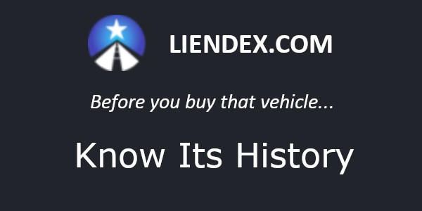 Liendex.com - Before you buy that vehicle...Know Its History