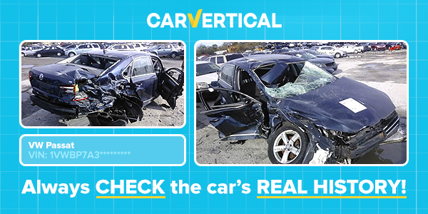 Car that has been in an accident